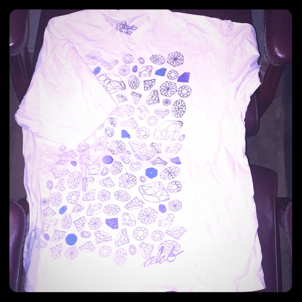 ALAB - DIAMOND WHITE MENS XL EXTRA LARGE T SHIRT